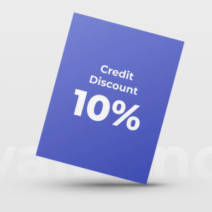Credit discount 10%